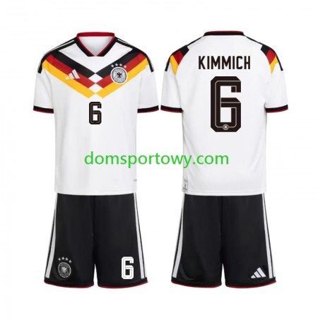 Koszulka Niemcy Joshua Kimmich 6 Dziecięcy Domowe Koszulki Piłkarskie World Cup 2026 Krótki Rękaw